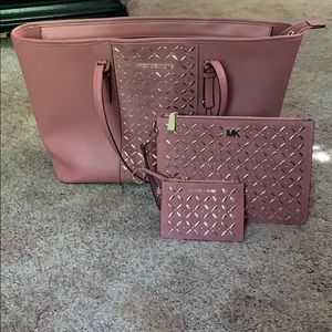 Michael kors 3 piece tote set